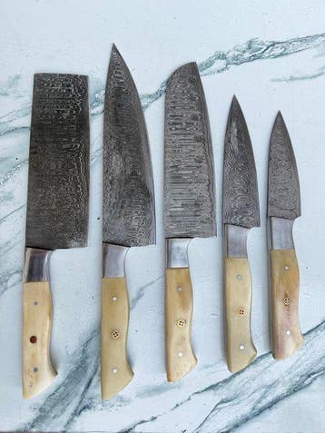 Keukenmes - Kitchen knife set - Staal - Noord Amerika -