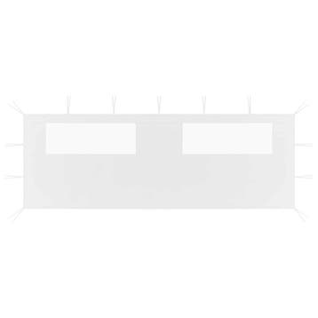 vidaXL Prieelzijwand met ramen 6x2 m wit, Verzenden, Nieuw