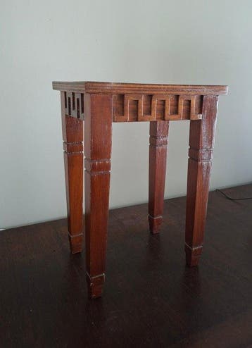Plantentafel - Art-Deco 1925-1935  Geometrisch Houtsnijwerk, Antiek en Kunst