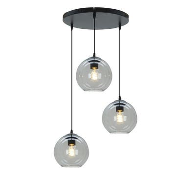 Design hanglamp grijs, Giada, Ophalen of Verzenden, Nieuw, Glas, Design