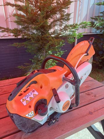 Stihl TS420 benzine doorslijper met diamantblad (gebruikt), Tuin en Terras, Ophalen, Gebruikt