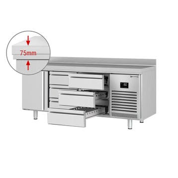 GGM Gastro | Koelwerkbank PREMIUM PLUS - 1960x700mm - met 1, Verzenden, Nieuw in verpakking, RVS Meubilair