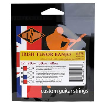 Rotosound RS75 snaren set tenor banjo nickel wound, loop end, Muziek en Instrumenten, Snaarinstrumenten | Banjo's, Ophalen of Verzenden
