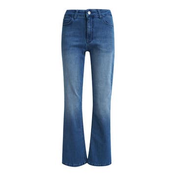 Milano Italy • blauwe bootcut jeans • 36, Milano Italy, Verzenden, Nieuw, Blauw