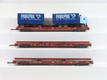 Fleischmann H0 - 5270/5271 - Modeltrein goederenwagon (3) -, Nieuw