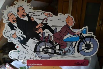 Moulinsart - Beeldje - PLV - TinTin et Les Dupont(d)s sur la, Nieuw