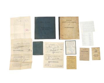 Documenten van sergeant piloot Johannes Petrus Bern