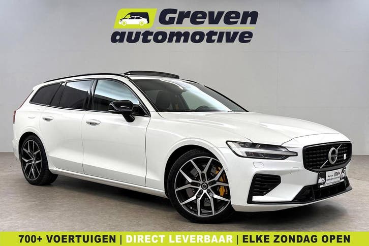 Volvo V60 T8 AWD Polestar Engineered 405PK  Pano  Memory, Auto's, Volvo, Te koop, Automaat, Wit, Verzenden