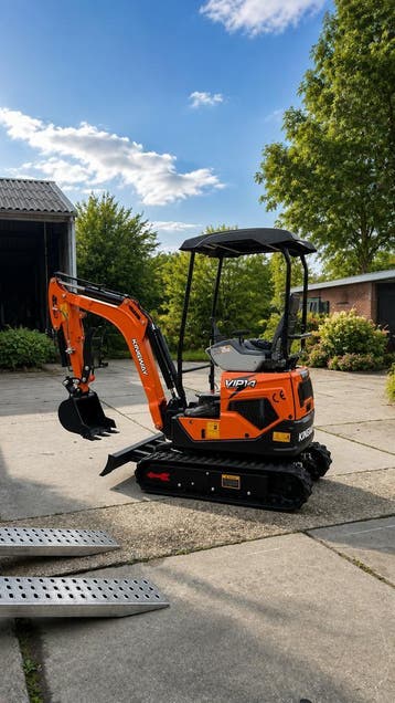Kingway minigraafmachine minigraver wiellader ZIE ACTIE, Verzenden, Graafmachine