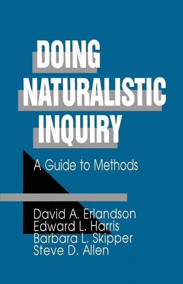 Boek Doing Naturalistic Inquiry A Guide To Me 9780803949386, Verzenden, Zo goed als nieuw