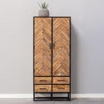 Mangohouten Kast Kjeld 80 cm, Verzenden, Nieuw