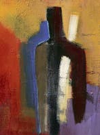 Kunstdruk Bea Danckaert - Big brown, little blue 50x70cm, Verzenden, Nieuw