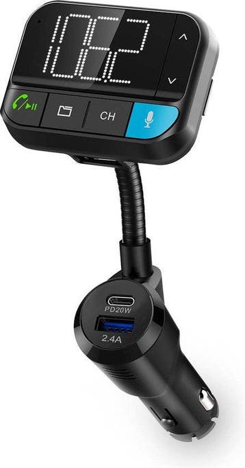 FM Transmitter - Bluetooth - Bluetooth Adapter Autoradio - Z, Verzenden, Zo goed als nieuw