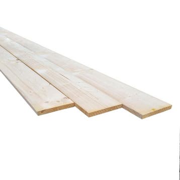 Vuren steigerplank gedroogd 32x200x4000mm, Ophalen of Verzenden, Nieuw, Vuren