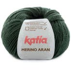 Katia Merino Aran - 66 legergroen - Merinogaren, Ophalen of Verzenden, Nieuw