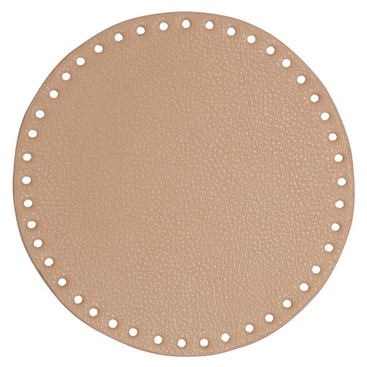 Go Handmade Mand/Tasbodem - Rond 20 cm - Beige, Hobby en Vrije tijd, Breien en Haken, Ophalen of Verzenden