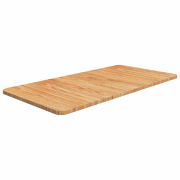 vidaXL Wastafelblad 80x40x1,5cm behandeld massief hout, Verzenden, Nieuw, Bruin