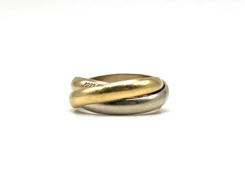 Cartier - Ring - Trinity - 18 karaat Witgoud, Geel goud,, Sieraden, Tassen en Uiterlijk, Ringen, Nieuw