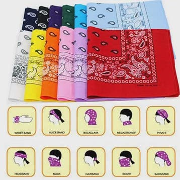 Klassieke Katoenen Bandana 55x55cm - Paisley Print Hoofdband, Verzenden, Nieuw