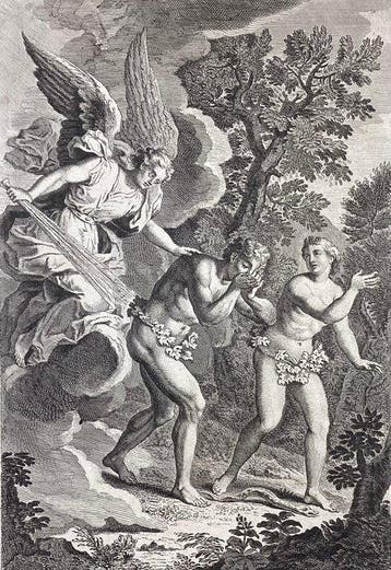 Jean Cotelle (1645-1708), da - La cacciata dal Paradiso