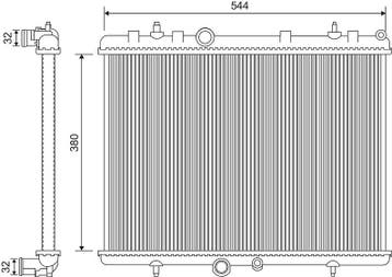 Radiateur o.a: Citroën, Berlingo, Berlingo Cinqspace, Ophalen of Verzenden, Nieuw, Citroën
