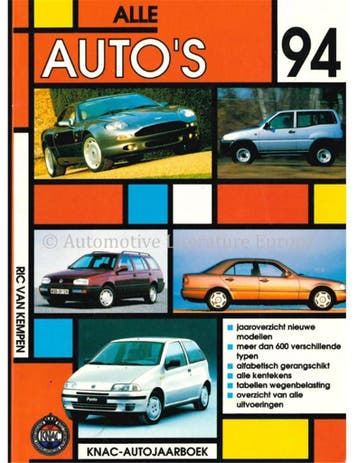 1994 KNAC AUTOJAARBOEK NEDERLANDS, Nieuw, Author
