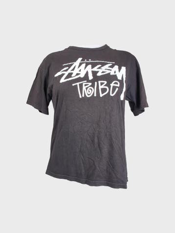 Stüssy T-shirt Dames maat XL Zwart Vintage, Stüssy, Zwart, Maat 46/48 (XL) of groter, Ophalen of Verzenden