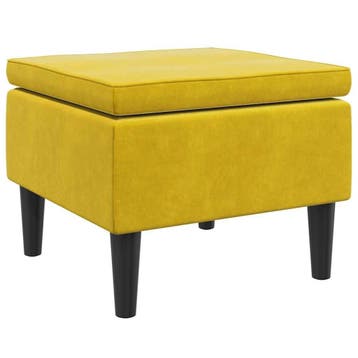 Kruk Fluweel Geel - Retourdeal 56% Korting, Ophalen of Verzenden, Zo goed als nieuw, Modern, 50 tot 75 cm