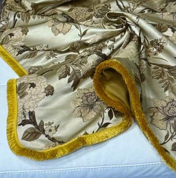 San Leucio - - Luxe plaid van kasjmier en zijde in