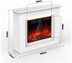 Elektrische Haardkachel Vrijstaand met 12 Vlamkleuren, Huis en Inrichting, Verzenden, Nieuw