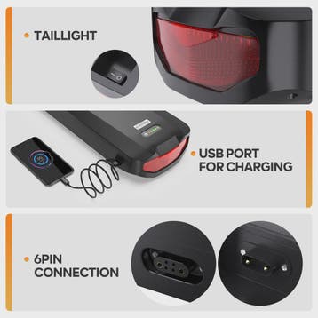 Lithium E-bike Batterij Pack 36V/48V/52V - 17.5Ah/20.8Ah Ach, Verzenden, Nieuw