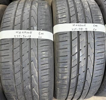 2x 235-50-19 Hankook Zomer 2x 6mm €60 Per Band 235 50 19, Auto-onderdelen, Gebruikt, 235 mm, Band(en), Personenwagen