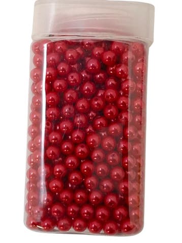 Rijgparels Pearls Rood 8 mm 220 gr. 475 stuks, Ophalen of Verzenden, Nieuw
