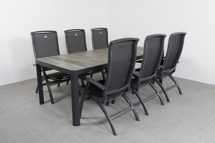 Hartman Da Vinci alu/Queens 220 cm. tuinset - 7-delig, Tuin en Terras, Tuinsets en Loungesets, Tuinset, Nieuw, Overige materialen