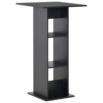 vidaXL Bartafel 60x60x110 cm zwart, Huis en Inrichting, Verzenden, Nieuw