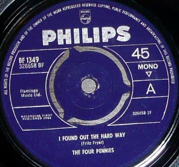 vinyl single 7 inch - The Four Pennies - I Found Out The..., Verzenden, Zo goed als nieuw, 7 inch, Pop