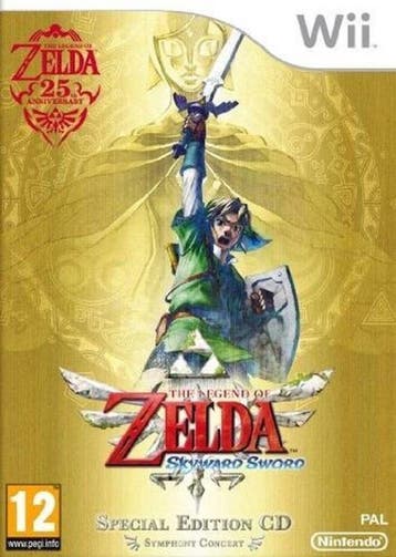 The Legend of Zelda Skyward Sword + Muziek CD (Wii Games), Ophalen of Verzenden, Zo goed als nieuw