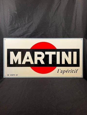 Martini - Publistip Paris - Reclamebord - Metaal