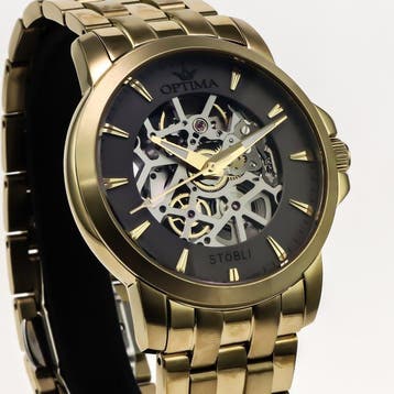 Optima - Stöbli Skeleton Swiss automatic - OSA483SK-GG-2 -, Nieuw