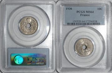 France Frankreich Km 866a 10 Centimes 1936 Typ Lindauer P..., Verzenden