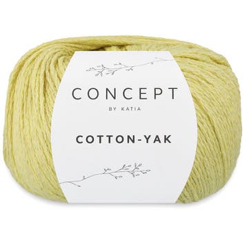 Katia Concept Cotton-Yak - 135 zachtgeel - Katoen / Jakwol, Ophalen of Verzenden, Nieuw