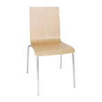 Stoel zonder Armleuning Beuken look | 4 stuks, Verzenden, Nieuw in verpakking