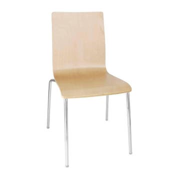 Stoel zonder Armleuning Beuken look | 4 stuks, Verzenden, Nieuw in verpakking