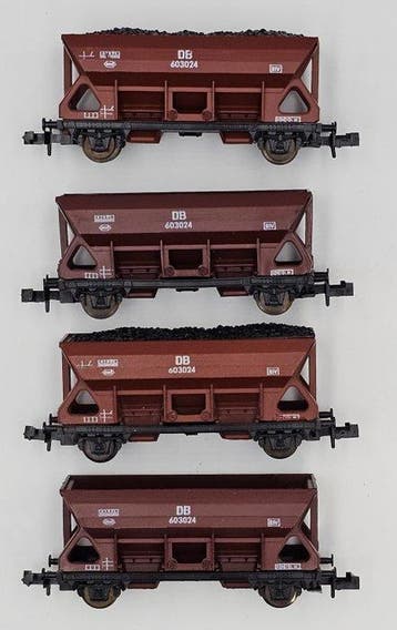 Roco N - 2302, 2318 - Modeltrein goederenwagon (4) - Twee-as, Nieuw