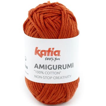 Katia Amigurumi 20 gram - 60 Roestbruin - Haakkatoen Garen, Ophalen of Verzenden, Nieuw