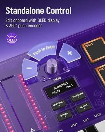 Synido Tempokey K25 USB MIDI Keyboard Controller met Drum Pa, Verzenden, Nieuw