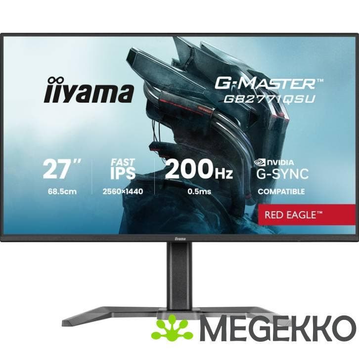 Iiyama G-Master GB2771QSU-B1 27  Quad HD IPS 200Hz Gaming, Computers en Software, Monitoren, Nieuw, Verzenden