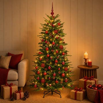 vidaXL Kunstmatige Inklapbare Kerstboom 120 cm 150 LEDs, Verzenden, Nieuw