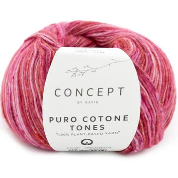 Katia Concept Puro Cotone Tones - 105 Fuchsia - Gemêleerd, Ophalen of Verzenden, Nieuw