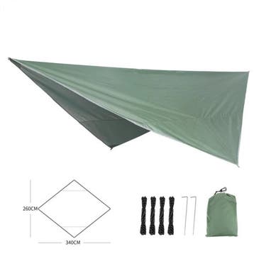 Waterdichte Tarp 340x260 cm – Ultralight Tentzeil, Verzenden, Nieuw